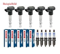 5x BOSCH Bobina + 5x Candela per VW Golf VII 5G1 BQ1 BE1 BE2 2.0 Gti Cupra