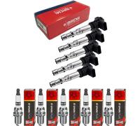 5x Bremi Bobina Accensione + Champion Candela per Ford Focus II Da _ Hcp Dp