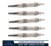 5x Candelette Accensione per LANCIA KAPPA, LYBRA, THESIS 2.4 JTD +SW 98-09 CD103