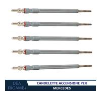 5x Candelette Accensione per MERCEDES VIANO, VITO 3.0 120 122 CDI 2006-19 CD2148