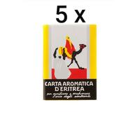 5X CARTA AROMATICA D'ERITREA 120 LISTELLI PROFUMO AMBIENTI ORIENTALE BRUCIARE