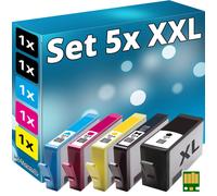 5X CARTUCCE CHIP PER HP-364XL B010A B109A B109N B110A B110C B209A B209B B210A