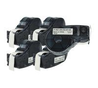 5x Cassetta per Brady M210-LAB M211 nero-bianco
