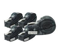 5x Cassetta sostituisce Brady M21-375-423 nero-bianco