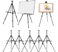 5x Cavalletto da disegno per pitturare comodo treppiedi per tableau tela pittura dipinto treppiede con custodia morbida nero