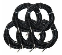 5x Cavi Jack Audio Stereo 6,3mm 1/4'' Maschio Maschio 10m per Strumenti Musicali