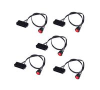5X Cavo Da 50 cm 24 Pin Femmina ATX PSU Alimentatore Per PC Tester di Avviamento Ponticello di Avviamento
