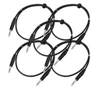 5x Cavo Jack Audio Stereo 6,3mm 1/4'' Maschio Maschio 1m per Strumenti Musicali