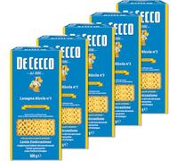 De Cecco Lasagna Semola Riccia - 4 pezzi da 500 g [2 kg]