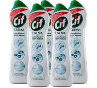 5x Cif Crema Detergente Casa 500ml con Particelle 100% Naturali Pulizia Profonda