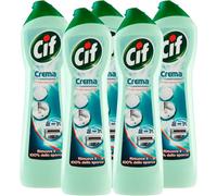 5x Cif Detergente in Crema con Candeggina e Microparticelle 5 Flaconi da 500 ml