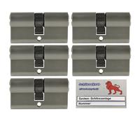 5X Cilindro Profilo 60Mm 30/30 25X Chiave Serratura Identica Con Carta Di Codice