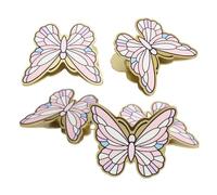 5X Clip per libro a farfalla in metallo, clip per libro in metallo vintage, pagina di decorazione del diario, raccoglitore, adatto per quaderni, diari d'arte