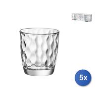 5x Confezioni 3 Bicchieri In Vetro Silk Acqua cl 30 Trasparente Bormioli Rocco