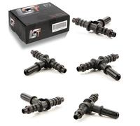 5x Connettore-T Pezzo-T Irrigazione a Goccia Pe Ø6mm-Ø8mm