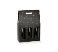 5X CONSTELLATION 27x9x38.5 cm Scatola PORTABOTTIGLIE VINO da 3 posti 1BYA