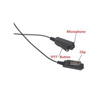 5X Covert Acoustic Tube Security Bodyguard Auricolare Auricolare PTT Mic Compatibile per CP040 DP1400 GP68 GP88