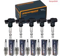 5x Denckermann Bobina Accensione + Beru Candela per Volvo C70 i Cabriolet Sw 2.4
