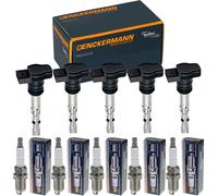 5x Denckermann Bobina Accensione + Beru Candela per Volvo V70 II P80_2.0 T.
