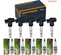 5x Denckermann Bobina Accensione + Denso Candela per Volvo S80 I Ts XY 2.0 T.