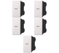 5x Deviatore assiale 16A, Moduli Bianchi, Compatibile Con BTicino Axolute, frutti, interruttori, pulsanti, deviatori, dimmer, sensori, PIR, buzzer, Per Placche originali e compatibili