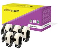 5x DK-11204 17 x 54 mm Compatibili Etichette Multiuso (400 Etichette/Rotolo) per Brother P-Touch QL-1110NWB QL-1100 QL-1060N QL-500 QL-500BW QL-570 QL-580 QL-700 QL-710W QL-800 QL-810W QL-820NWB