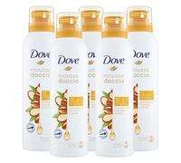 5x Dove Mousse Doccia Con Olio di Argan Morbidezza e Nutrimento 24h - 5 Flaconi da 200 ml