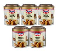 5x Dr. Oetker Vaniljsocker 160 g | Zucchero vanigliato svedese | Essenziale p...