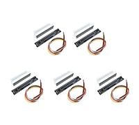 5X Dual Indicatore di Livello 12 VU Meter Scheda Amplificatore Stereo Sche1638