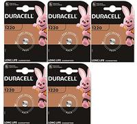 5X Duracell 1220 (5 Blister Da 1 Batteria) 5 Pile (CR1220)