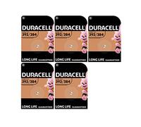 5X Duracell 392/384 SR41 Con Ossido D'Argento (5 Blister Da 1 Batteria) 5 Pile