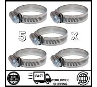 5X Fascette Jubilee 30-40Mm 304 Inox Morsetto A Vite