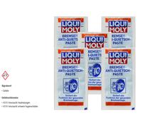 5x G Originale LIQUI MOLY Anti-virus Freno Squeak Incolla Cuscino Plastica