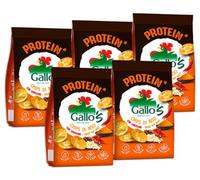 5X Gallo’s Protein Chips di Riso Integrale e Lenticchie al Gusto Hot Spicy, Non Fritti, Senza Glutine 40g