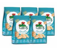 5X Gallo's Chips di Riso Integrale con Sale Marino Senza Glutine (Gluten Free) 40g