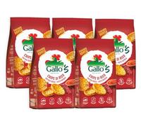 5X Gallo's Chips di Riso Integrale e Riso Rosso Integrale al Gusto di Paprika Senza Glutine (Gluten Free) 40g