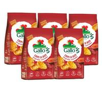 5X Gallo's Chips di Riso Rosso Integrale con Paprika Senza Glutine 40g