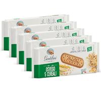 5X Gentilini Osvego 5 Cereali Biscotti con Farina Integrale e 5 Cereali 250g