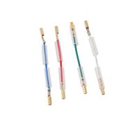5X Giradischi Universale LP Disco Giradischi Phono Headshell Lega di Alluminio Un 4 Pin con Cavi OFC per Giradischi Un Trasmissione Diretta