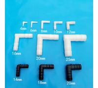 5X Giunto Ad Angolo L In Plastica 90 Gradi Per Tubo Connettore