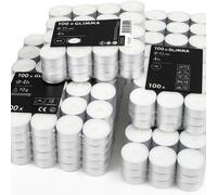 5X Glimma Candeline Senza Profumo 100 Pezzi Durata 4h Tealight Bianco
