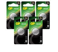 5x GP CR2325 Batterie Piatto a Bottone 3V Litio DL2325 BR2325