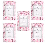 5x Greenleaf - ROSES - Sacchetto Profumato per Cassetti (ROSA) - Pacchetto da 5 sacchetti 9 x 6 cm - Fragranze e profumi per la casa + in OMAGGIO 2 Tisane Funzionali Viropa