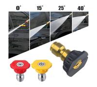 5X Idropulitrice Spray Punte Ugelli Alta Potenza Kit Veloce Collegamento 1/4 Kit