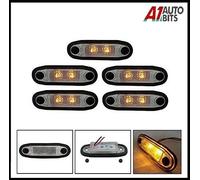 5x Incasso Per LED Ambra Arancio Indicatore Laterale Lampade Luci Kelsa BAR 12V