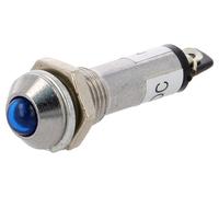 5X IND8-12B-A Spia di controllo: LED convesso 12VDC Apertura: Ø8,2mm IP40 Met...