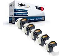 5x Infinite Compatibile Rotolo Etichette per Brother P Touch Ql 710 W Con Office