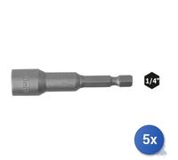 5x Inserto Magnetico Maurer Plus A Bussola Cromo Vanadio 1.4 10X65