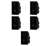5x Interruttore 0-1 16A, Moduli neri, nero, Compatibile Con BTicino Axolute, frutti, interruttori, pulsanti, deviatori, dimmer, sensori, PIR, buzzer, Per Placche originali e compatibili