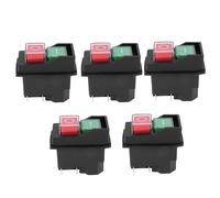 5X Interruttori Un Pulsante Elettromagnetici Impermeabili 5 Pin KJD17 Inter4936